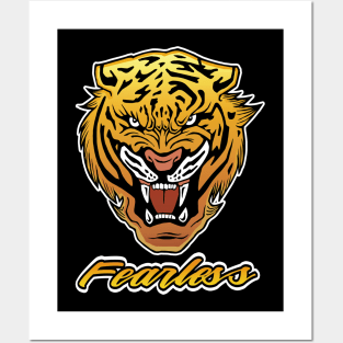 Fearless Angry Tiger Posters and Art